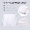 imageCRZ YOGA High Waisted Running Shorts for Women 25quot  Mesh Liner Quick Dry for Sport Athletic Workout with Zipper PocketWhite