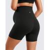 imageCRZ YOGA Womens Butterluxe Maternity Biker Shorts Over The Belly 4quot  Pregnancy Yoga Workout ActivewearBlack