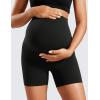 imageCRZ YOGA Womens Butterluxe Maternity Biker Shorts Over The Belly 4quot  Pregnancy Yoga Workout ActivewearBlack