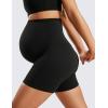 imageCRZ YOGA Womens Butterluxe Maternity Biker Shorts Over The Belly 4quot  Pregnancy Yoga Workout ActivewearBlack