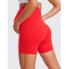 imageCRZ YOGA Womens Butterluxe Maternity Biker Shorts Over The Belly 4quot  Pregnancy Yoga Workout ActivewearDeep Red