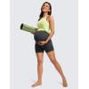 imageCRZ YOGA Womens Butterluxe Maternity Biker Shorts Over The Belly 4quot  Pregnancy Yoga Workout ActivewearMysterious Grey