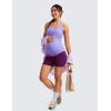 imageCRZ YOGA Womens Butterluxe Maternity Biker Shorts Over The Belly 4quot  Pregnancy Yoga Workout ActivewearPlum Magenta