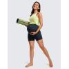 imageCRZ YOGA Womens Butterluxe Maternity Biker Shorts Over The Belly 4quot  Pregnancy Yoga Workout ActivewearTrue Navy