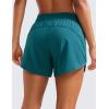 imageCRZ YOGA Womens Mid Waisted Running Shorts Liner  5 Quick Dry for Athletic Sport Workout Track with Zip PocketBorealis Green