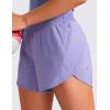 imageCRZ YOGA Womens Mid Waisted Running Shorts Liner  5 Quick Dry for Athletic Sport Workout Track with Zip PocketDark Lavender Purple