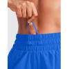 imageCRZ YOGA Womens Mid Waisted Running Shorts Liner  5 Quick Dry for Athletic Sport Workout Track with Zip PocketSparkle Blue