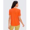 imageCRZ YOGA Womens Pima Cotton Short Sleeve Workout Shirts Casual Yoga TShirt Soft Athletic TopCoral