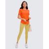 imageCRZ YOGA Womens Pima Cotton Short Sleeve Workout Shirts Casual Yoga TShirt Soft Athletic TopCoral