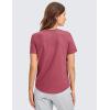 imageCRZ YOGA Womens Pima Cotton Short Sleeve Workout Shirts Casual Yoga TShirt Soft Athletic TopMisty Merlot