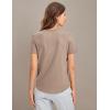 imageCRZ YOGA Womens Pima Cotton Short Sleeve Workout Shirts Casual Yoga TShirt Soft Athletic TopMortar Color