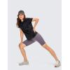 imageCRZ YOGA Womens Pima Cotton Short Sleeve Workout Shirts Casual Yoga TShirt Soft Athletic TopTie Dye Smoke Ink