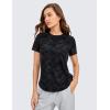 imageCRZ YOGA Womens Pima Cotton Short Sleeve Workout Shirts Casual Yoga TShirt Soft Athletic TopTie Dye Smoke Ink