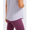 imageCRZ YOGA Womens Pima Cotton Short Sleeve Workout Shirts Casual Yoga TShirt Soft Athletic TopViolet Ash