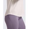 imageCRZ YOGA Womens Pima Cotton Short Sleeve Workout Shirts Casual Yoga TShirt Soft Athletic TopWhite Apricot