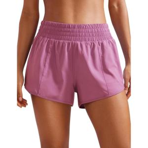 imageCRZ YOGA High Waisted Running Shorts for Women 25quot  Mesh Liner Quick Dry for Sport Athletic Workout with Zipper PocketVelvet Dust