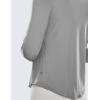 imageCRZ YOGA Lightweight Long Sleeve Workout Shirts for Women Gym Running Fall Tshirts High Neck Athletic Training TopsSilver Gray