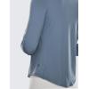 imageCRZ YOGA Lightweight Long Sleeve Workout Shirts for Women Gym Running Fall Tshirts High Neck Athletic Training TopsSlate Blue