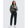 imageCRZ YOGA SoftAura Sweatpants Women Modal Joggers High Waisted Lounge Travel Casual Sweat Pants with Pockets Cinch BottomBlack