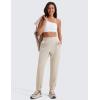 imageCRZ YOGA SoftAura Sweatpants Women Modal Joggers High Waisted Lounge Travel Casual Sweat Pants with Pockets Cinch BottomMojave Tan