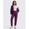 imageCRZ YOGA SoftAura Sweatpants Women Modal Joggers High Waisted Lounge Travel Casual Sweat Pants with Pockets Cinch BottomPlum Magenta