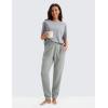 imageCRZ YOGA SoftAura Sweatpants Women Modal Joggers High Waisted Lounge Travel Casual Sweat Pants with Pockets Cinch BottomSterling