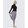 imageCRZ YOGA Womens Butterluxe Long Sleeve Workout Shirts Half Quarter Zip Sweatshirt Athletic Crop Tops Collared TShirtsBlack