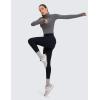 imageCRZ YOGA Womens Butterluxe Long Sleeve Workout Shirts Half Quarter Zip Sweatshirt Athletic Crop Tops Collared TShirtsDark Carbon