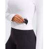 imageCRZ YOGA Womens Butterluxe Long Sleeve Workout Shirts Half Quarter Zip Sweatshirt Athletic Crop Tops Collared TShirtsWhite