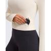 imageCRZ YOGA Womens Butterluxe Long Sleeve Workout Shirts Half Quarter Zip Sweatshirt Athletic Crop Tops Collared TShirtsWhite Apricot