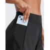 imageCRZ YOGA Double Layer Running Shorts for Women 3quot High Waisted 2 in 1 for Athletic Tennis Workout with Zip PocketsBlack