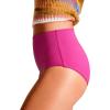 imageCRZ YOGA Womens High Waisted Bikini Bottom Tummy Control Bathing Suit Swimsuit Full Coverage Swim BriefsHibiscus Purple