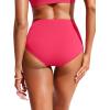 imageCRZ YOGA Womens High Waisted Bikini Bottom Tummy Control Bathing Suit Swimsuit Full Coverage Swim BriefsMagenta
