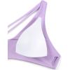 imageCRZ YOGA Womens V Neck Bikini Tops Twist Front Bathing Suit Criss Cross Back Swimsuit PaddedElfin Purple