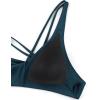 imageCRZ YOGA Womens V Neck Bikini Tops Twist Front Bathing Suit Criss Cross Back Swimsuit PaddedInsignia Blue