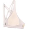 imageCRZ YOGA Womens V Neck Bikini Tops Twist Front Bathing Suit Criss Cross Back Swimsuit PaddedMilky White Bone
