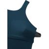 imageCRZ YOGA Racerback Tankini Tops for Women High Neck Modest Bathing Swim Suits Sporty Tank Only No BottomInsignia Blue