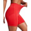 imageCRZ YOGA Womens 6 Swim Board Shorts High Waisted Quick Dry Bathing Bottoms Swimsuit Trunks with Liner and PocketsDeep Red