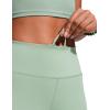imageCRZ YOGA Womens 6 Swim Board Shorts High Waisted Quick Dry Bathing Bottoms Swimsuit Trunks with Liner and PocketsGreen Palm Court