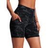 imageCRZ YOGA Womens 6 Swim Board Shorts High Waisted Quick Dry Bathing Bottoms Swimsuit Trunks with Liner and PocketsJungle Camouflage Gray