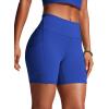 imageCRZ YOGA Womens 6 Swim Board Shorts High Waisted Quick Dry Bathing Bottoms Swimsuit Trunks with Liner and PocketsWaves Blue