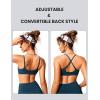imageCRZ YOGA Womens Bikini Top AC Adjustable Spaghetti Straps Bathing Suit Scoop Neck Padded Swimsuit BraInsignia Blue