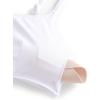 imageCRZ YOGA Womens Bikini Top AC Adjustable Spaghetti Straps Bathing Suit Scoop Neck Padded Swimsuit BraWhite