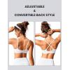 imageCRZ YOGA Womens Bikini Top AC Adjustable Spaghetti Straps Bathing Suit Scoop Neck Padded Swimsuit BraWhite