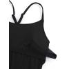 imageCRZ YOGA Womens One Piece Swimsuits Modest Swim Dress Tummy Control Adjustable YBack Straps Athletic Bathing Suit SwimwearBlack