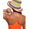 imageCRZ YOGA Womens One Piece Swimsuits Modest Swim Dress Tummy Control Adjustable YBack Straps Athletic Bathing Suit SwimwearCoral