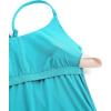 imageCRZ YOGA Womens One Piece Swimsuits Modest Swim Dress Tummy Control Adjustable YBack Straps Athletic Bathing Suit SwimwearTurquoise