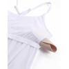 imageCRZ YOGA Womens One Piece Swimsuits Modest Swim Dress Tummy Control Adjustable YBack Straps Athletic Bathing Suit SwimwearWhite