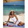 imageCRZ YOGA Womens One Piece Swimsuits Modest Swim Dress Tummy Control Adjustable YBack Straps Athletic Bathing Suit SwimwearWhite