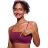 imageCRZ YOGA Womens Scoop Neck Bikini Tops U Back Longline Swimsuit Adjustable Spaghetti Straps Bathing Suit Crop TankiniFuchsia